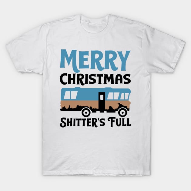 Merry Christmas Shitters Full Ugly Sweater T-Shirt by Hobbybox